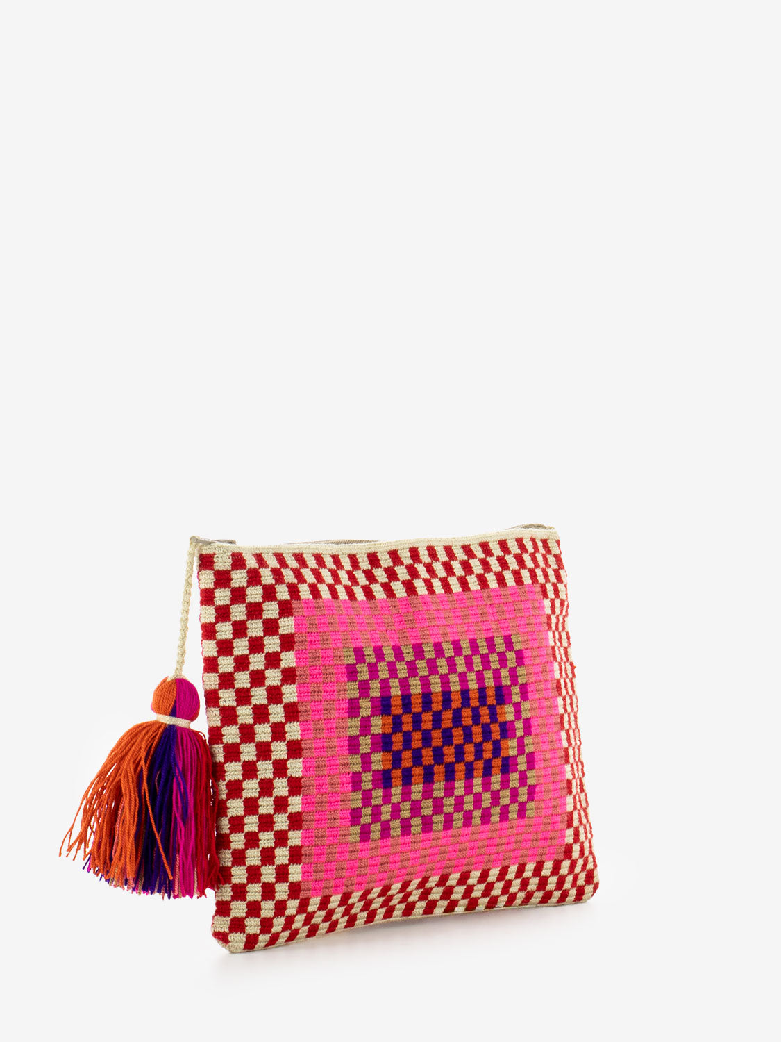 Clutch bag Pelican red / pink