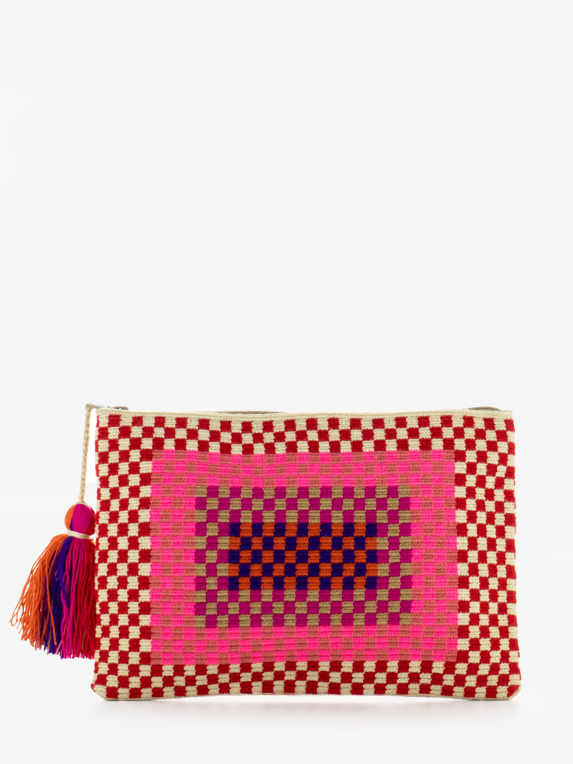 Clutch bag Pelican red / pink
