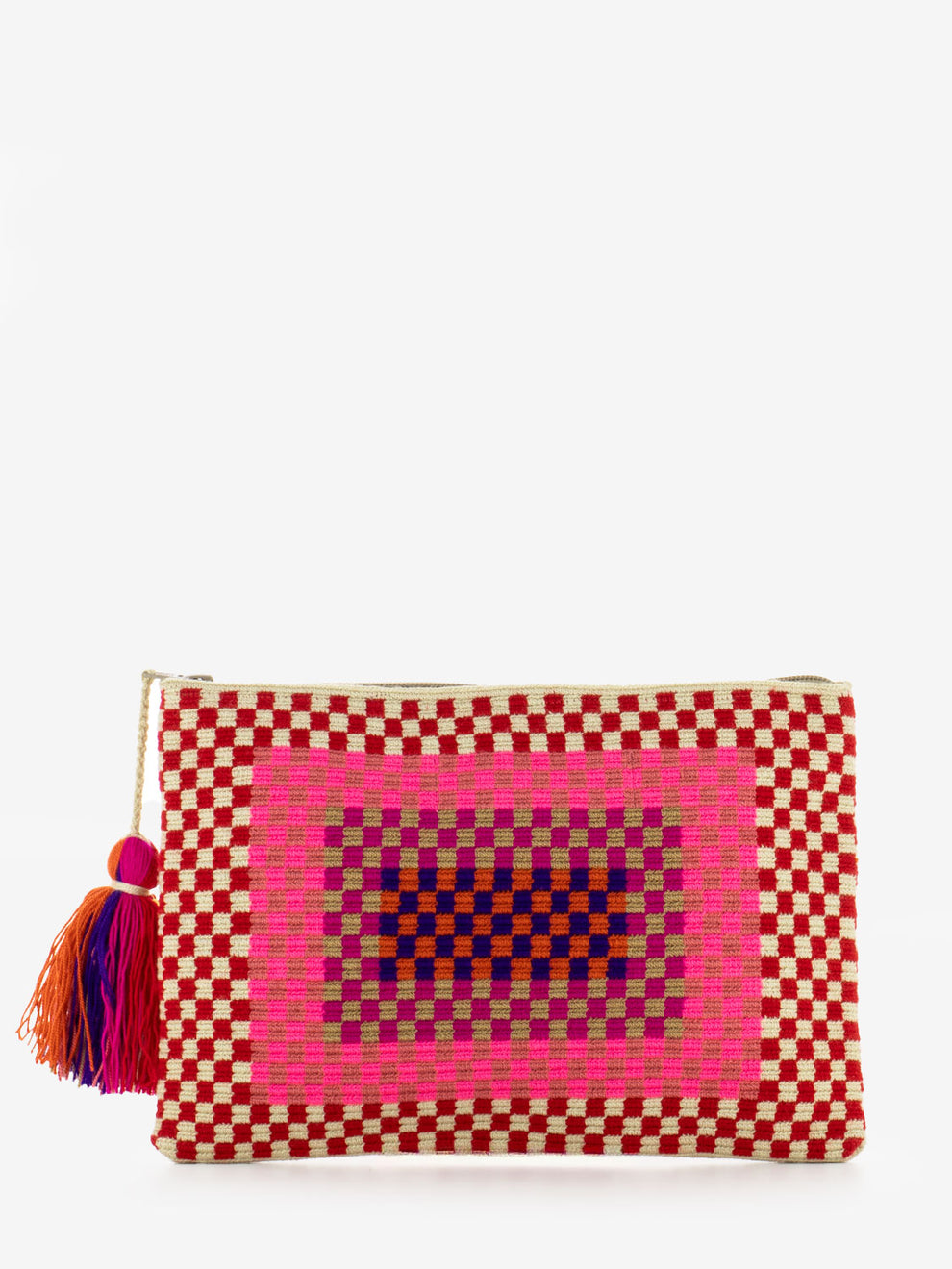 Clutch bag Pelican red / pink