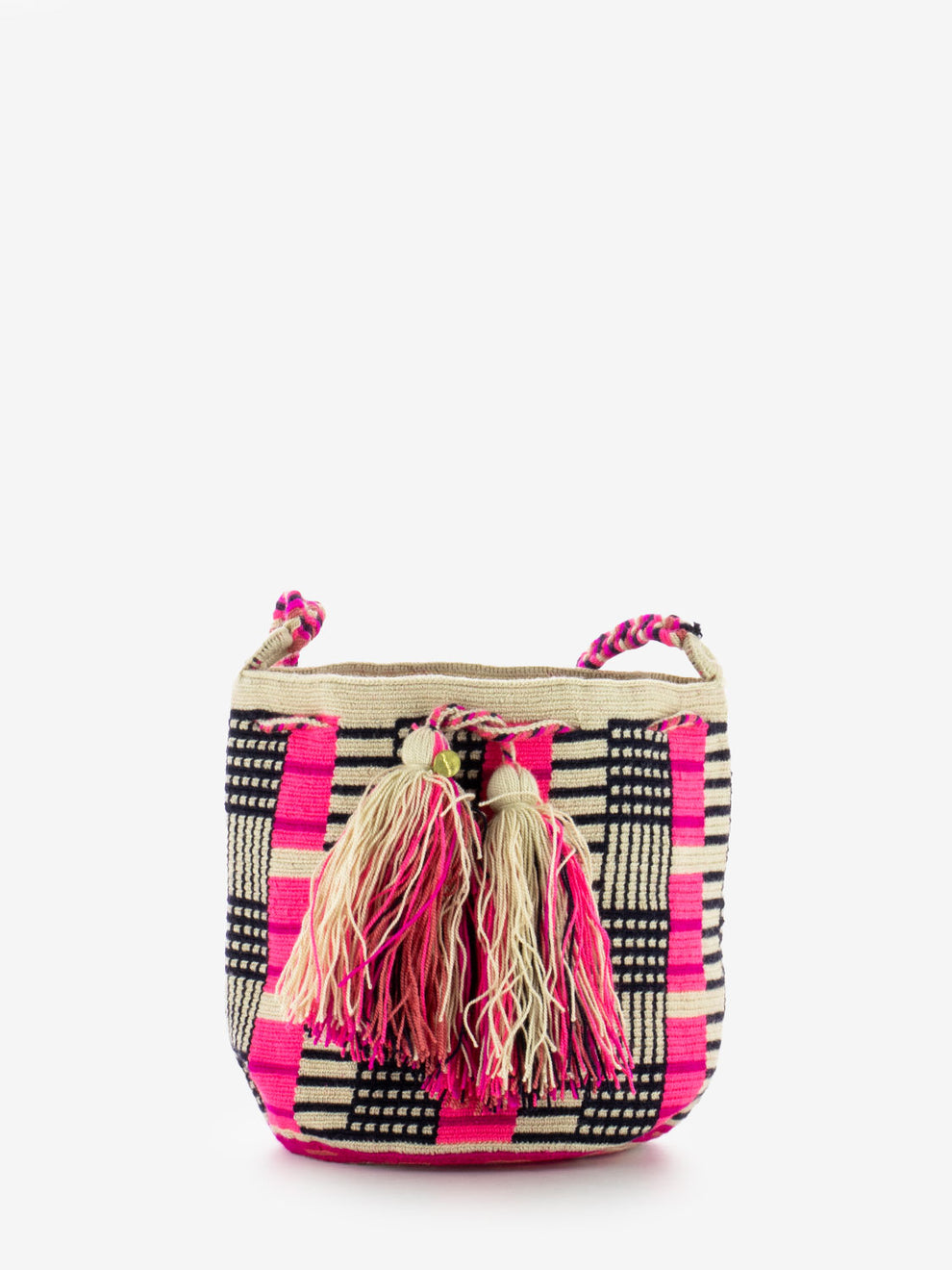 Crossbody bag M Black Bird dark blue / fuxia