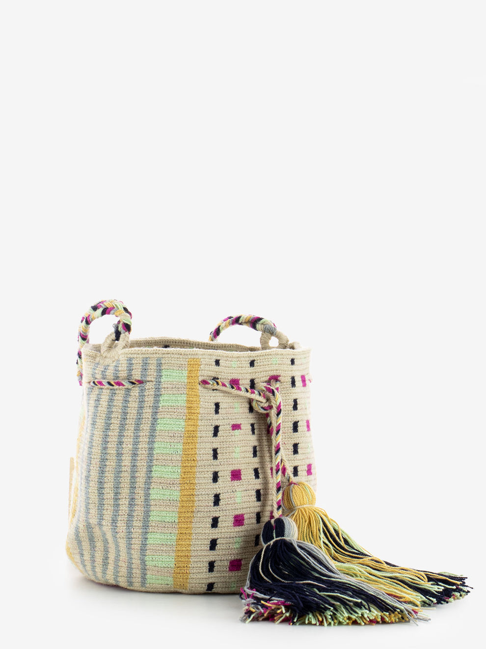 M Eagle beige / magenta crossbody bag
