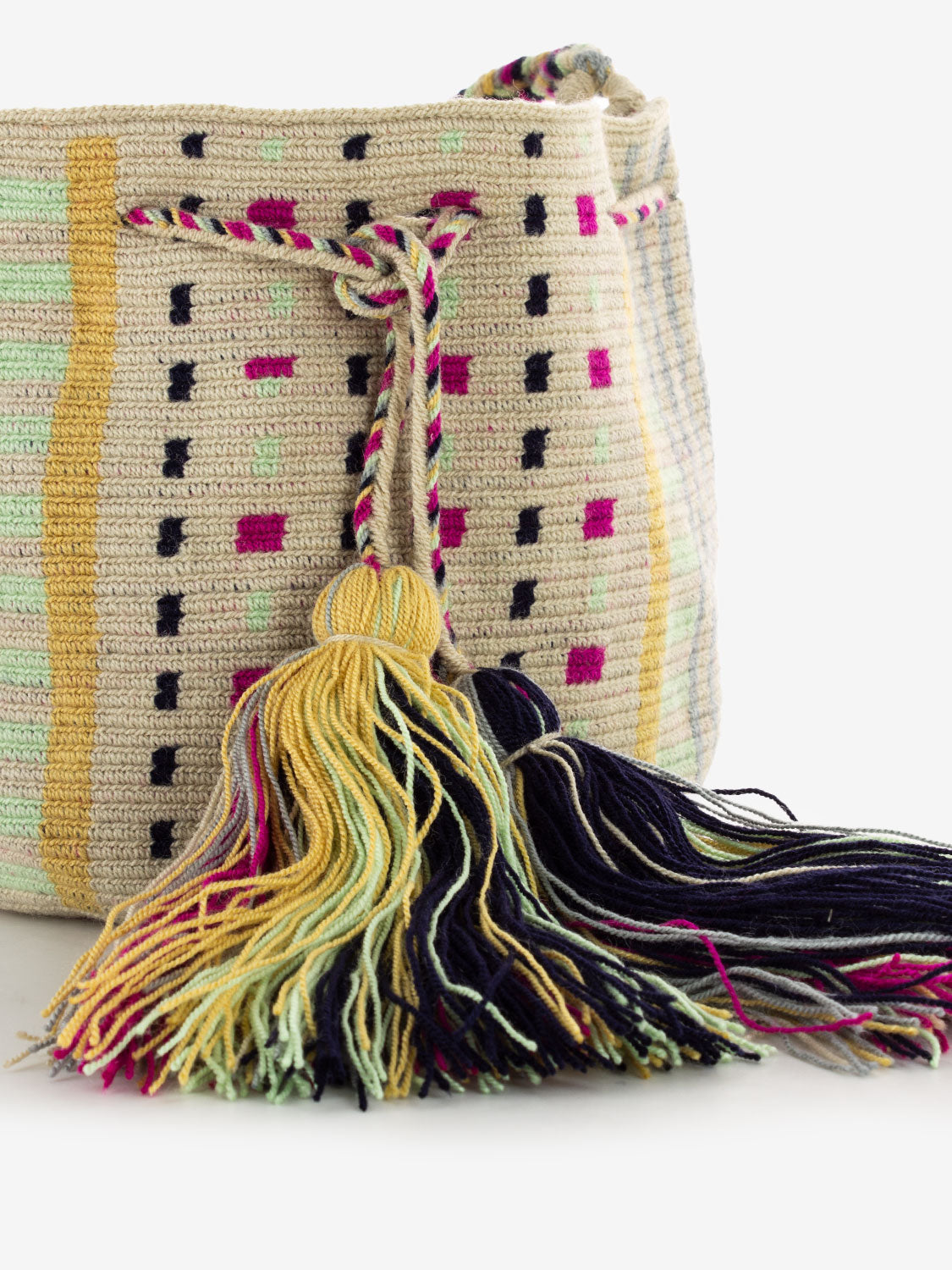 M Eagle beige / magenta crossbody bag