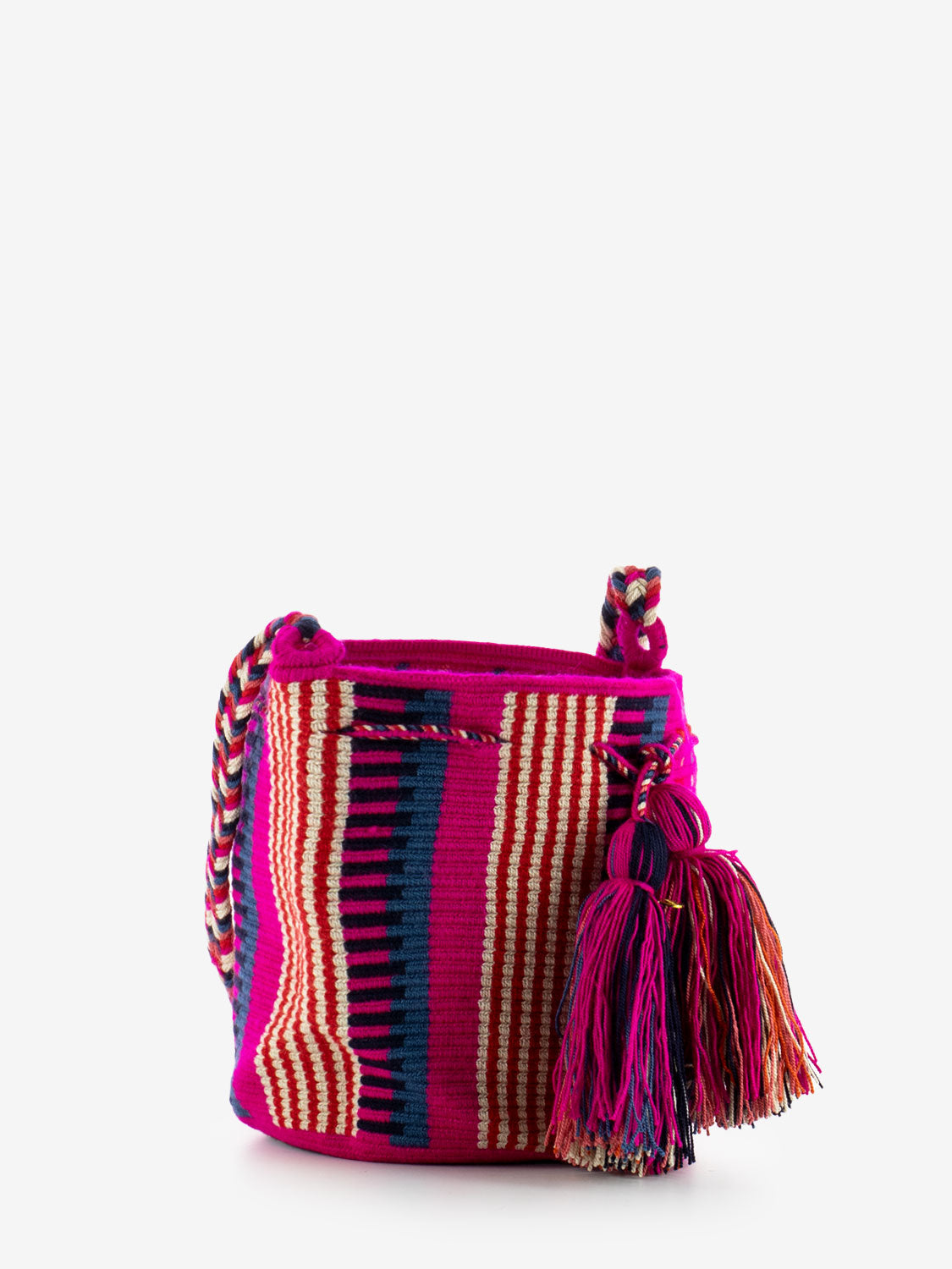 Crossbody bag M Eagle fuxia / navy blue