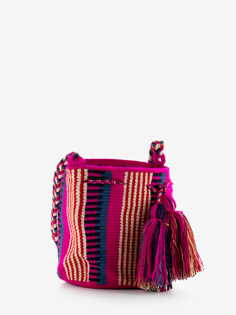 Crossbody bag M Eagle fuxia / navy blue