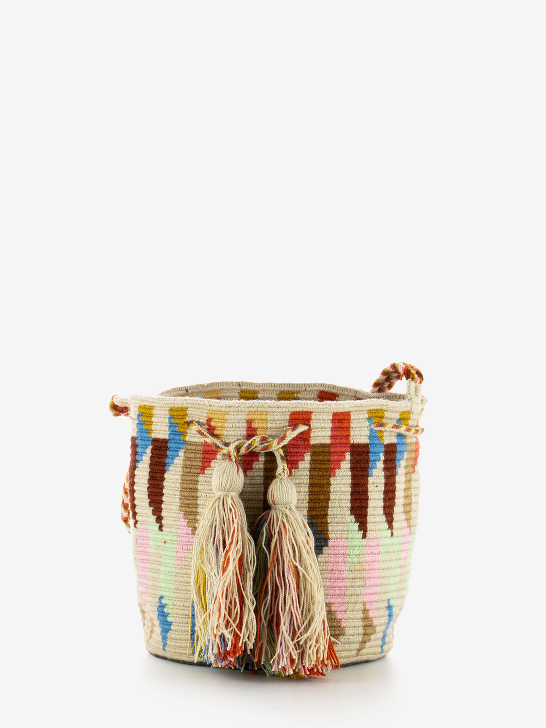 Crossbody bag M Sparrow beige / multicolor