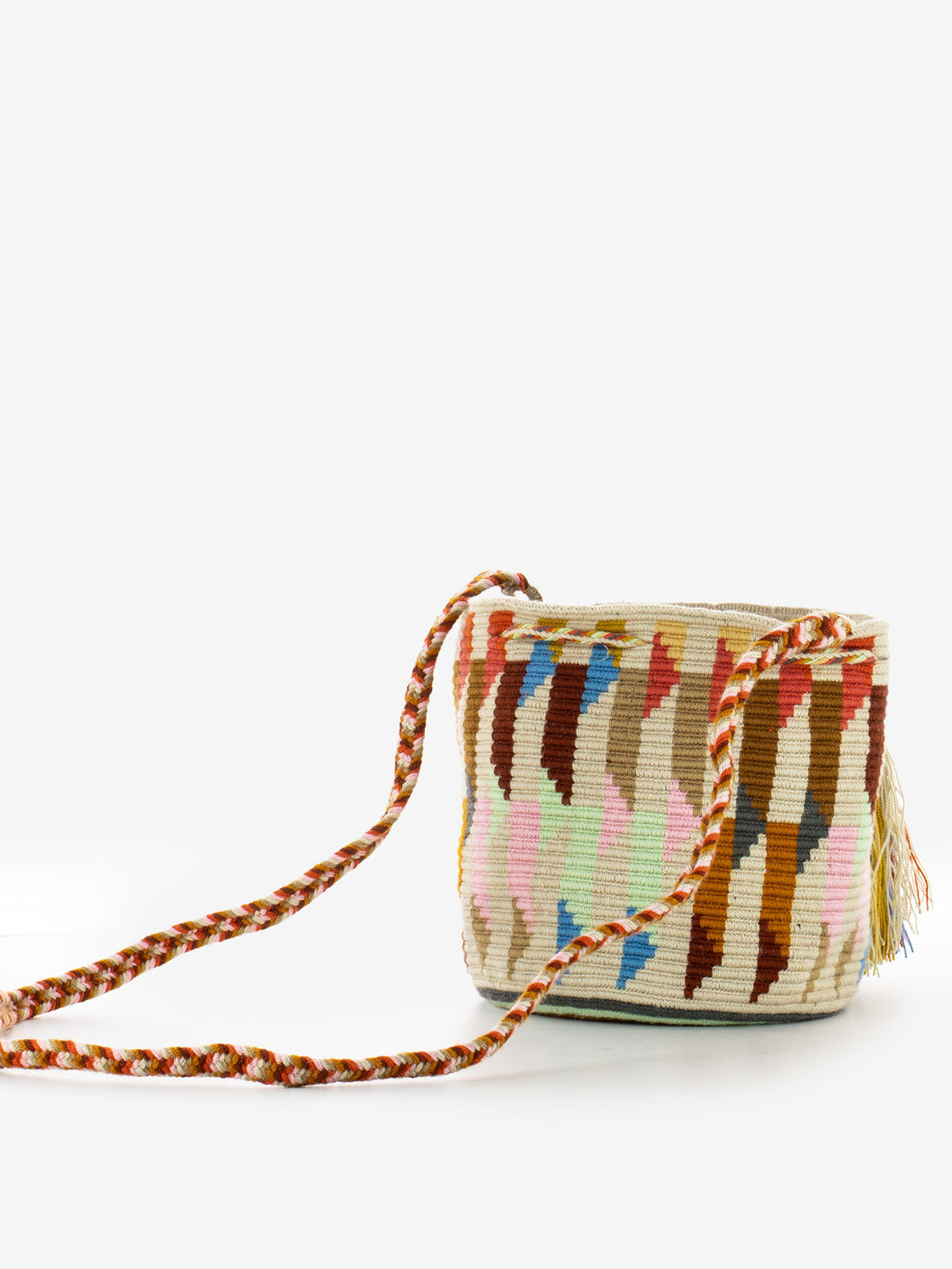 Crossbody bag M Sparrow beige / multicolor
