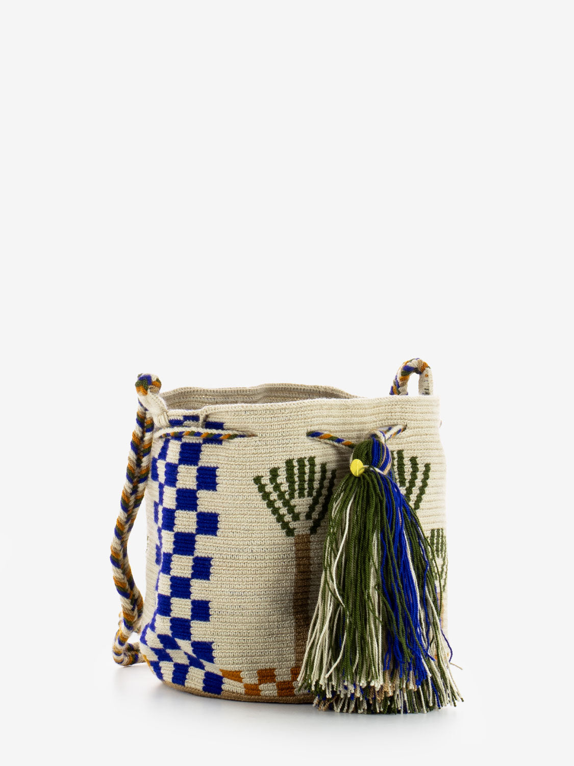 Crossbody bag M Stork toast / ink blue