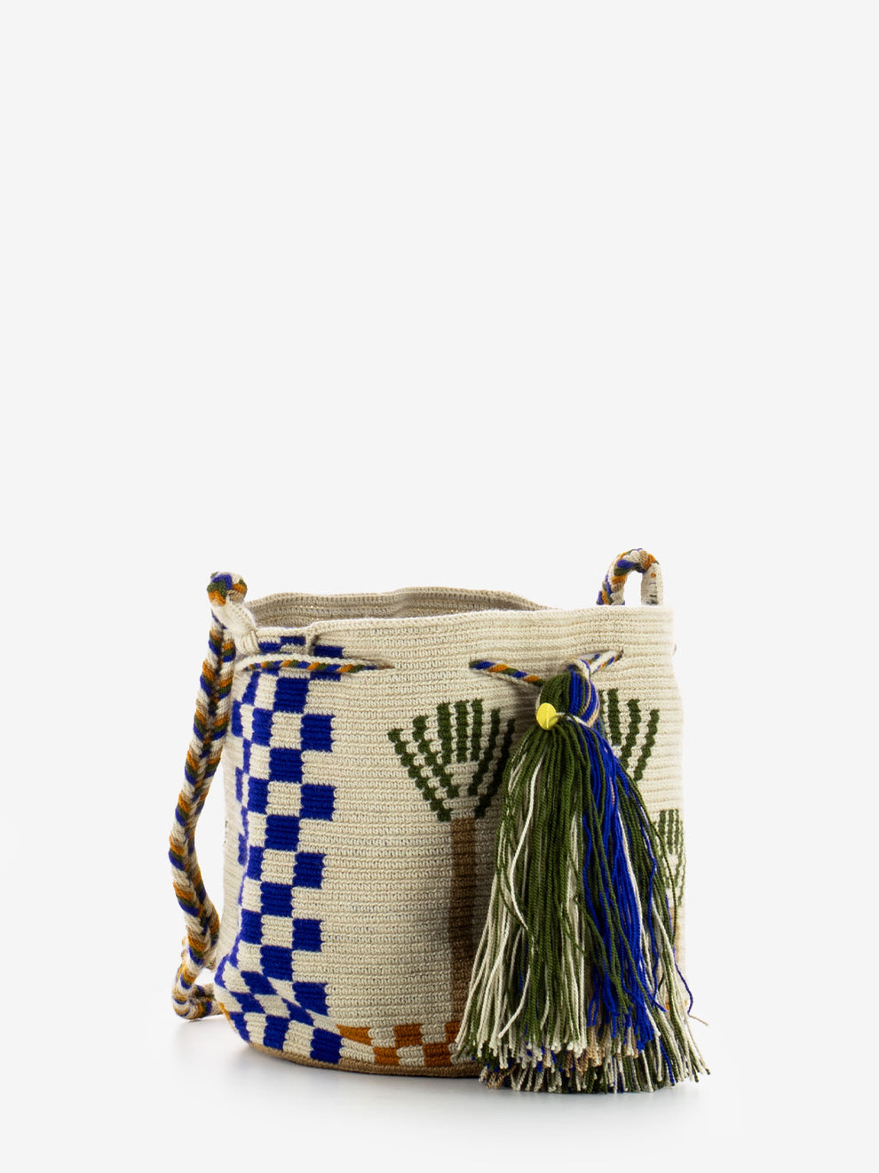 Crossbody bag M Stork toast / ink blue