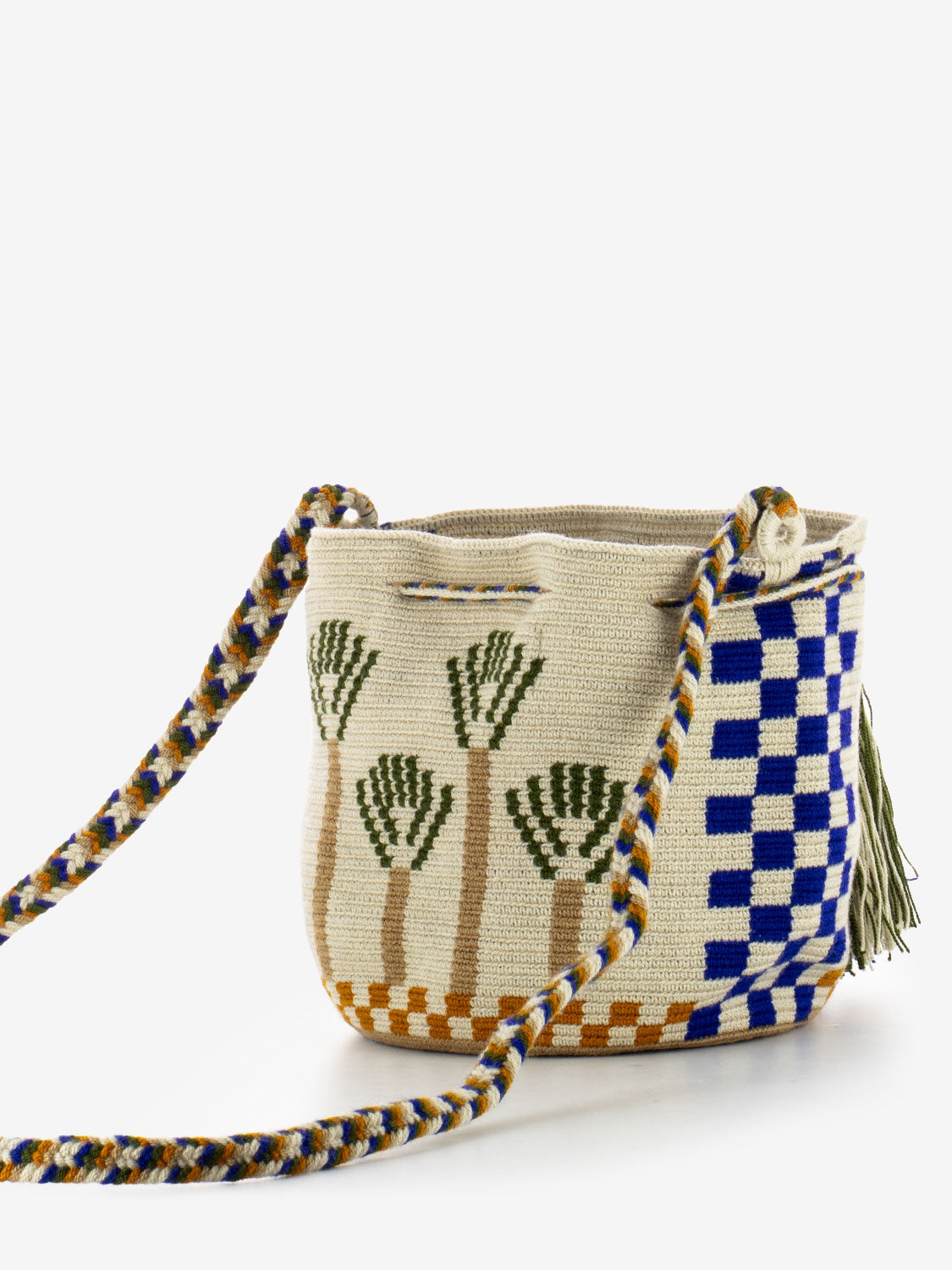 Crossbody bag M Stork toast / ink blue