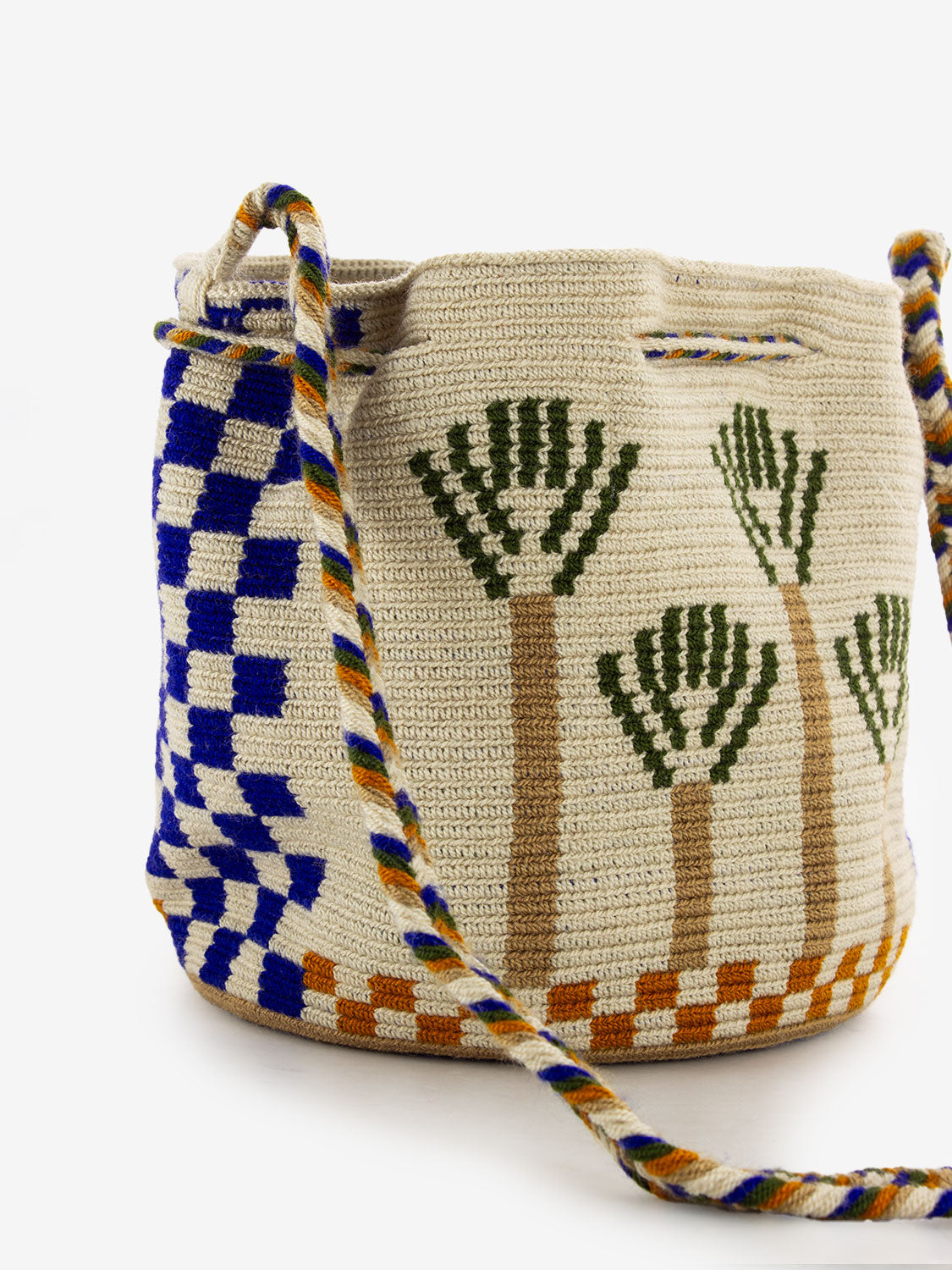 Crossbody bag M Stork toast / ink blue