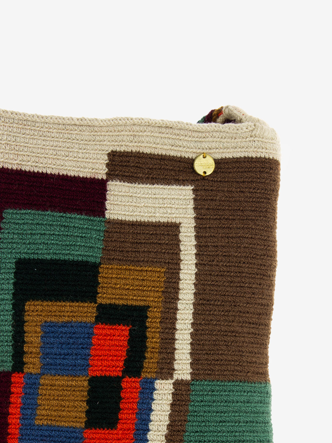 Opera bag Osricht brown / garnet