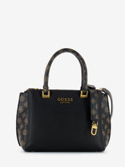 GUESS - Borsa a mano Fynna Girlfriend Carryall logo  black / mocha