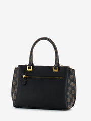 GUESS - Borsa a mano Fynna Girlfriend Carryall logo  black / mocha