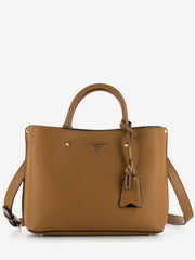 GUESS - Borsa Meridian Girlfriend satchel cognac