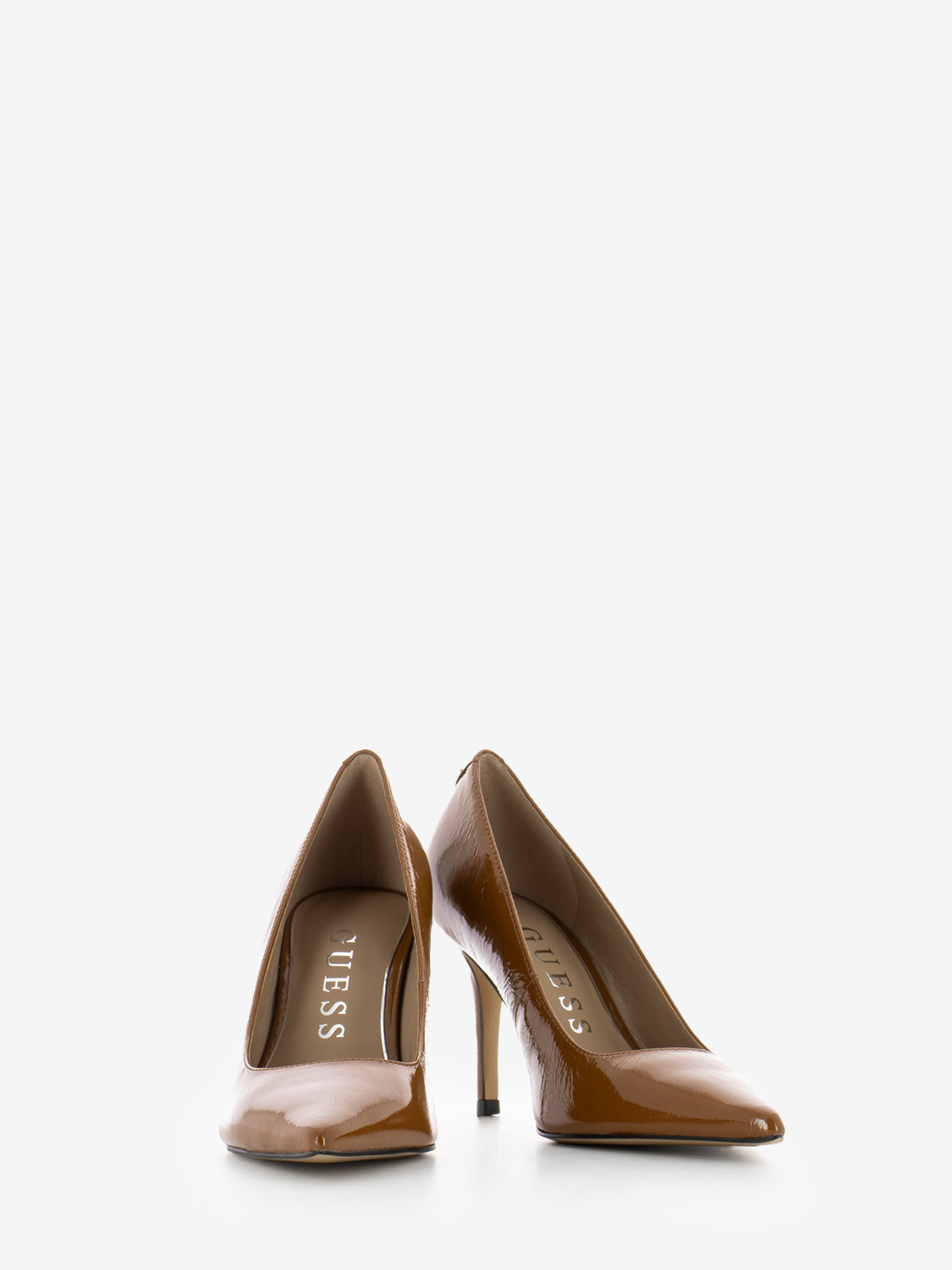 Décolleté in vernice tan