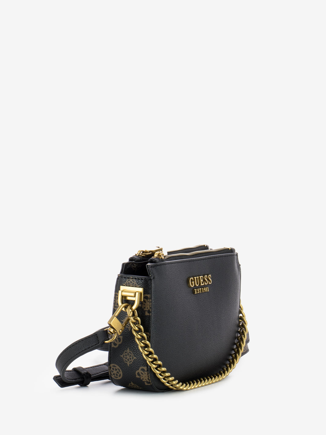 Mini borsa tracolla Fynna Girlfriend Carryall logo  black / mocha