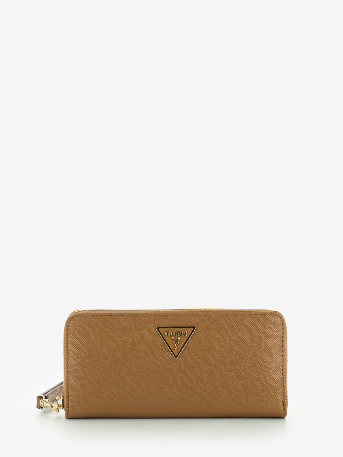 Laurel light cognac drawstring wallet