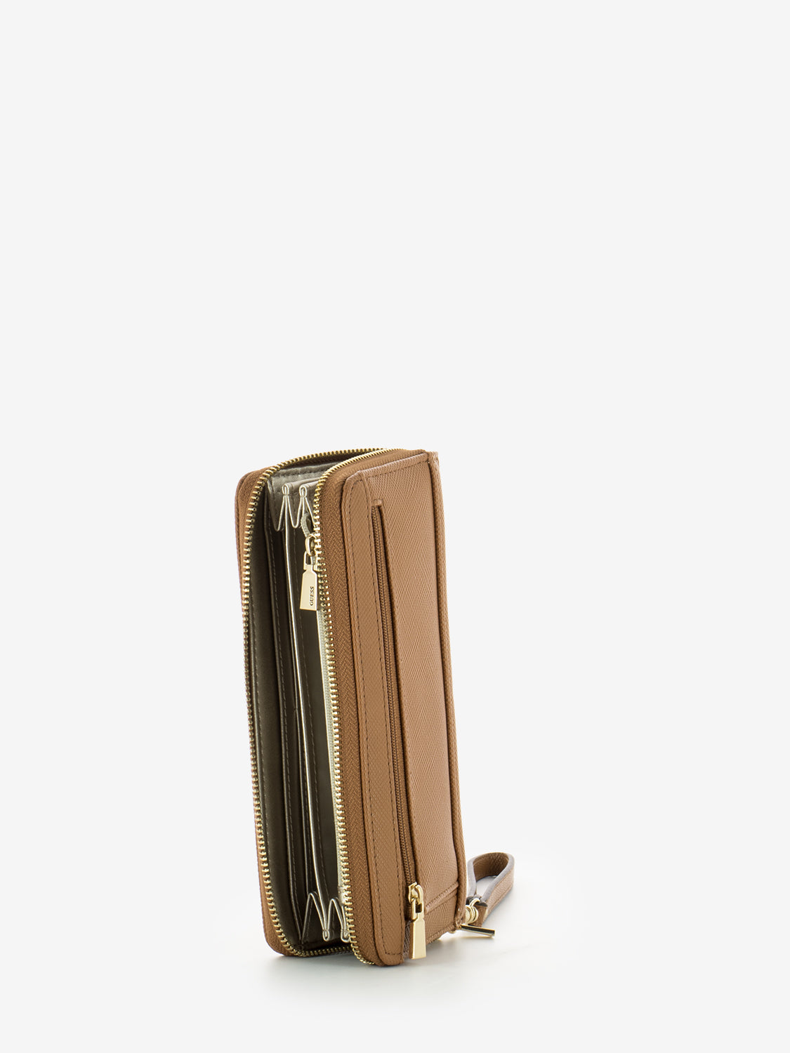 Laurel light cognac drawstring wallet