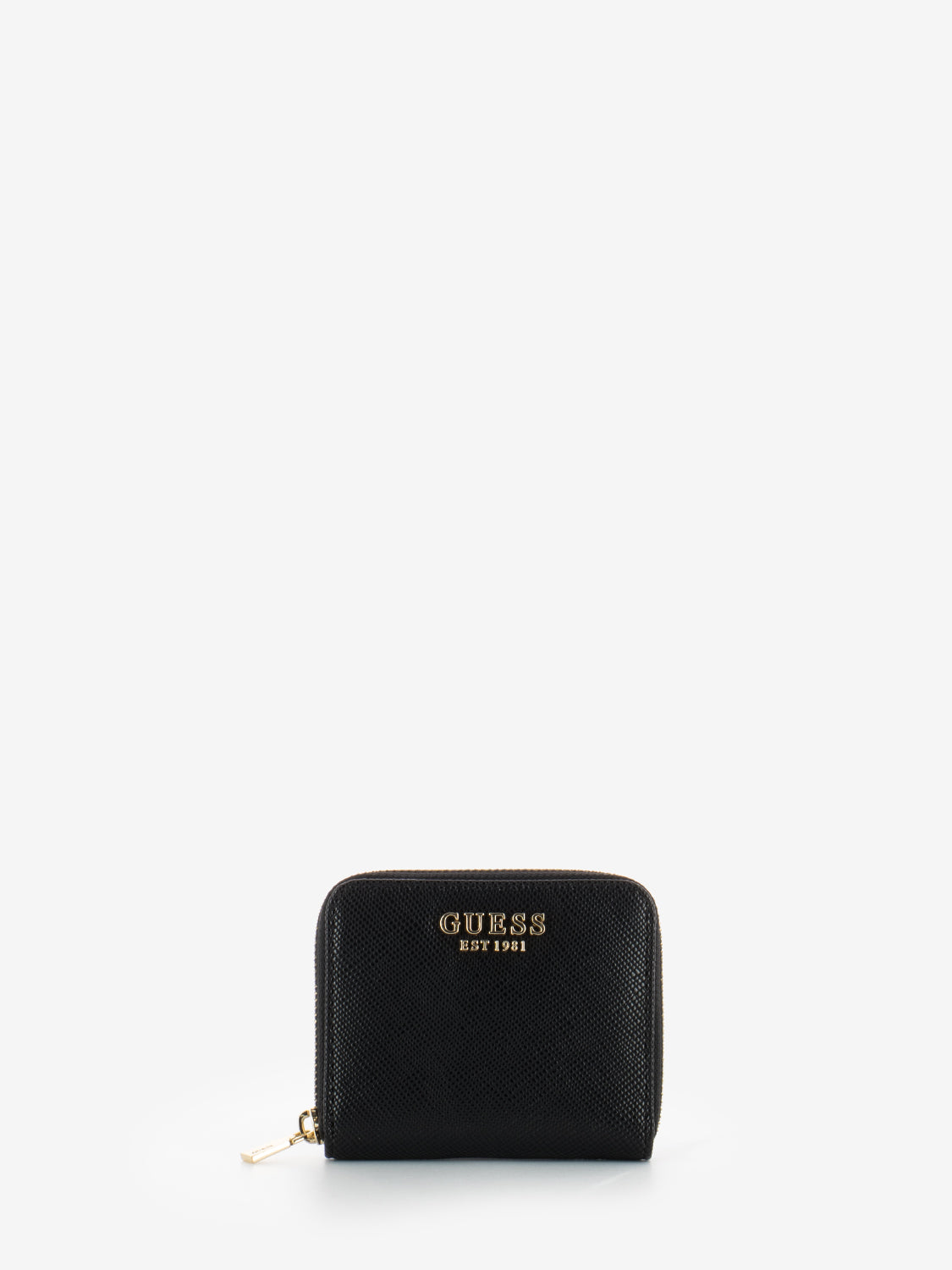 Laurel black small zip around wallet