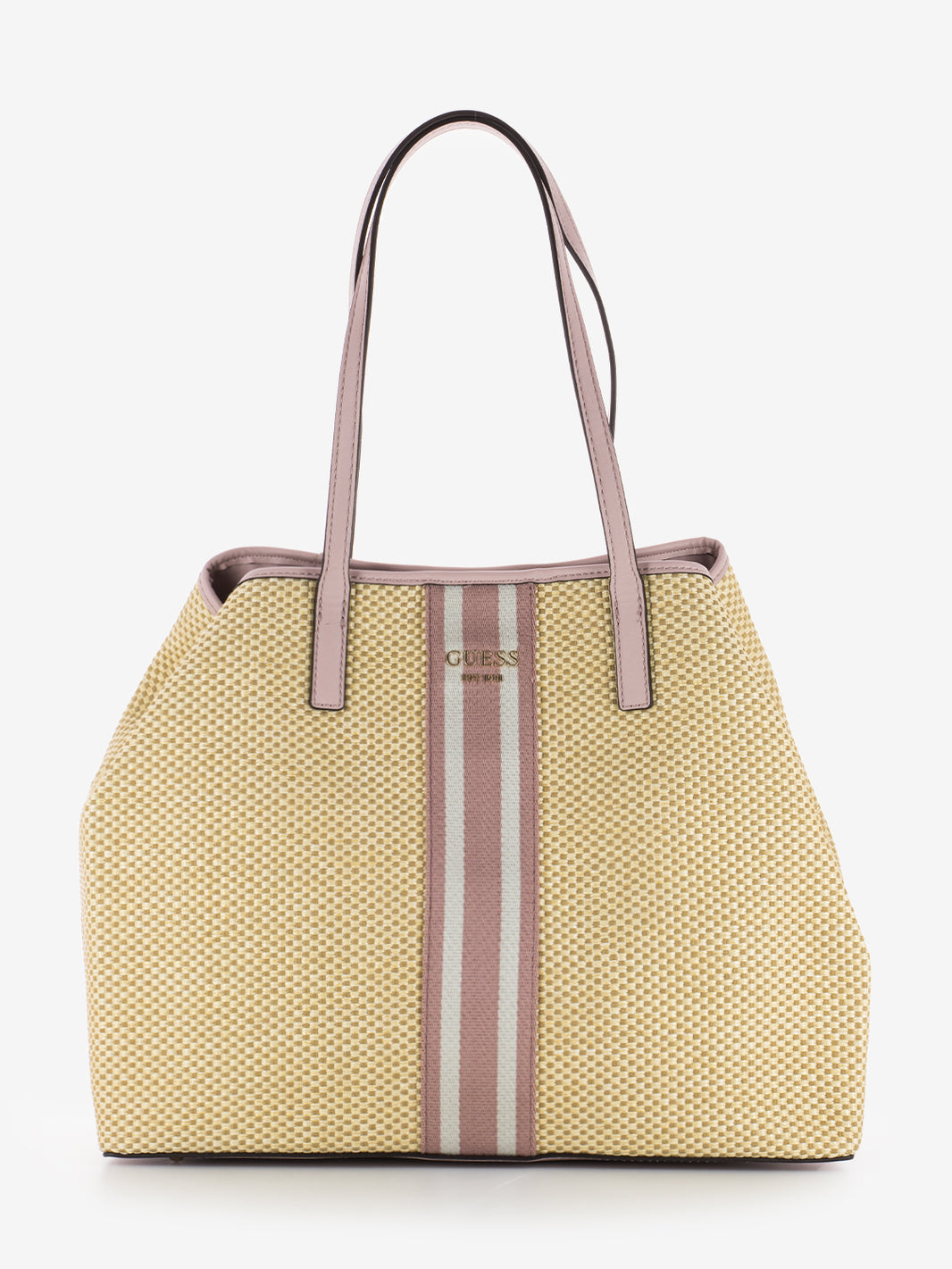 Vikky Shopper in pink raffia