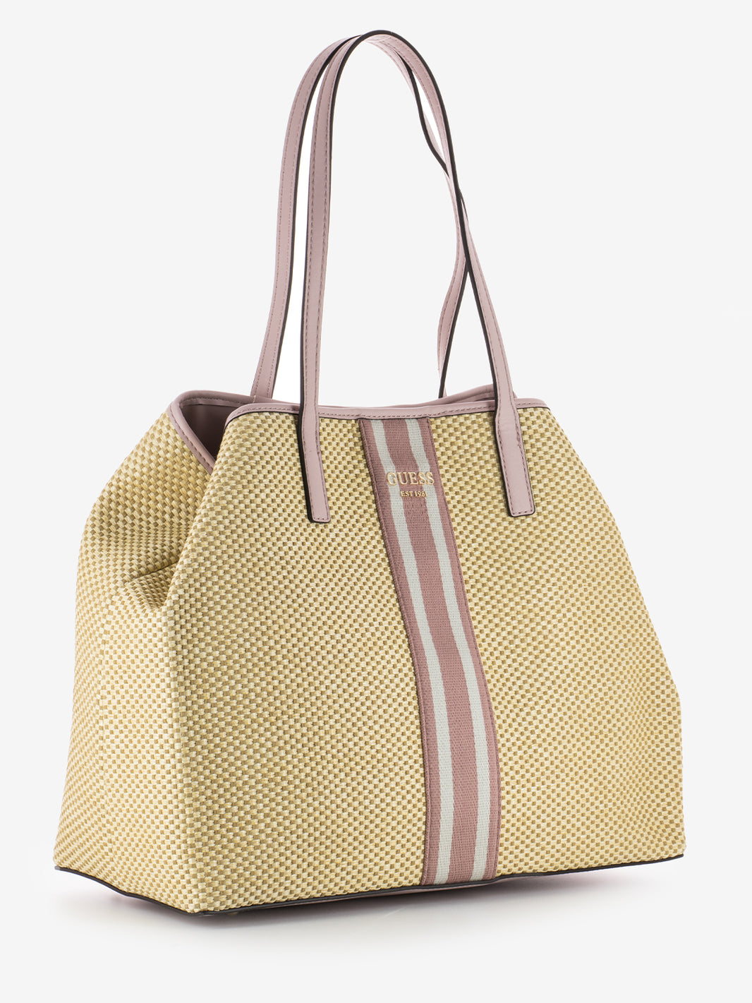 Vikky Shopper in pink raffia
