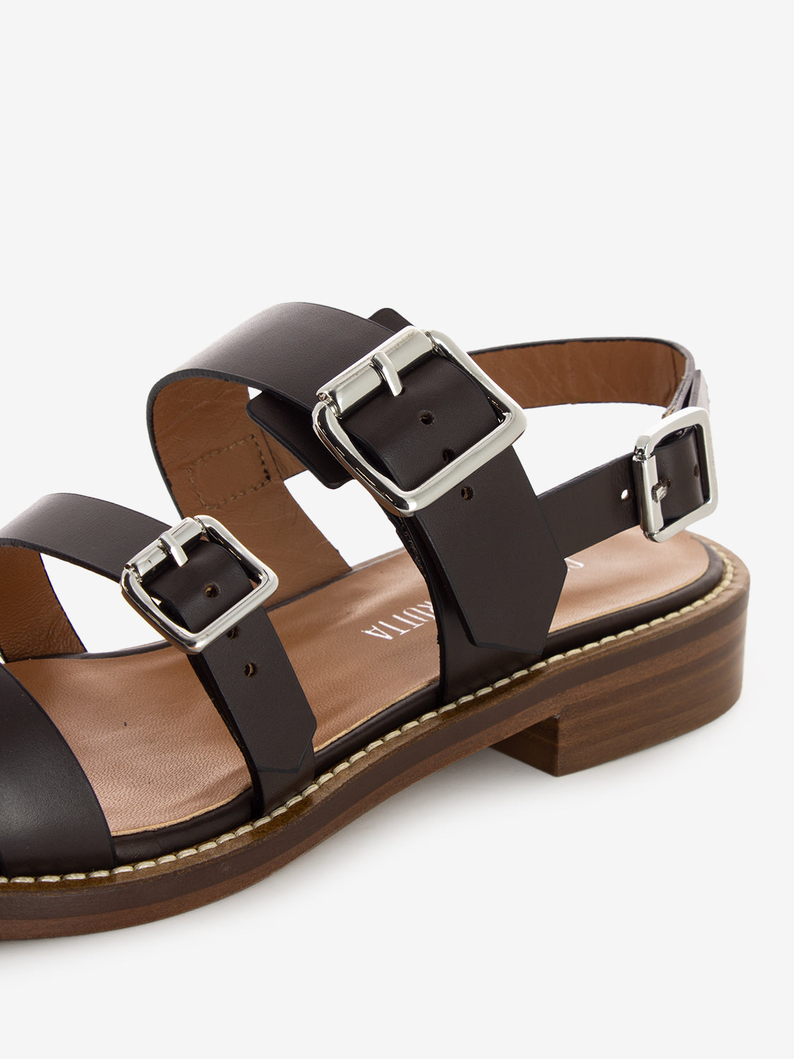 Sandali con fibbie Quenby ranch ebony