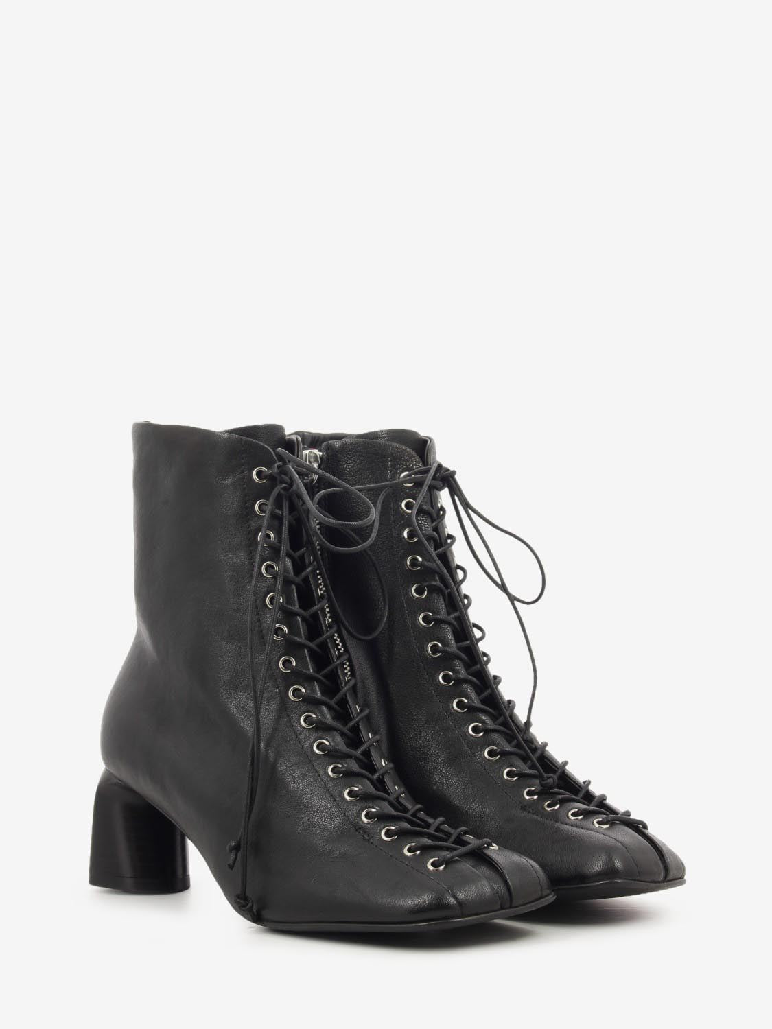 ANKLE BOOT LACES WASHED BLACK CAMI19-WASH_NERO
