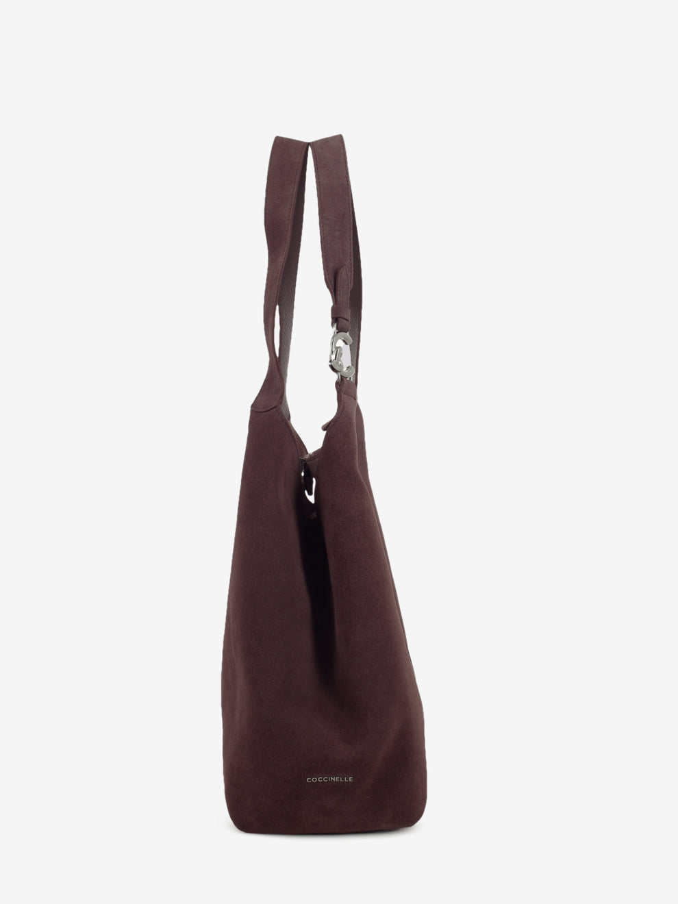 HANDBAG SUEDE LEATHER GRAINED BERRY E1THE110101_R49