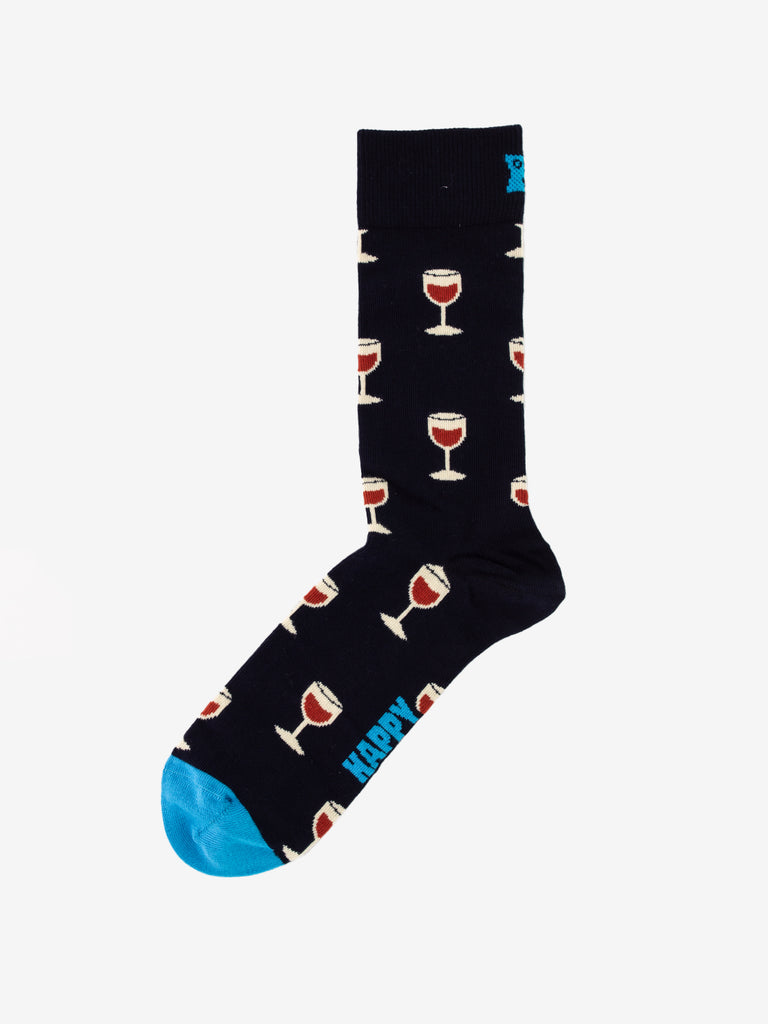 HAPPY SOCKS - 2 - Pack wine gift set blue