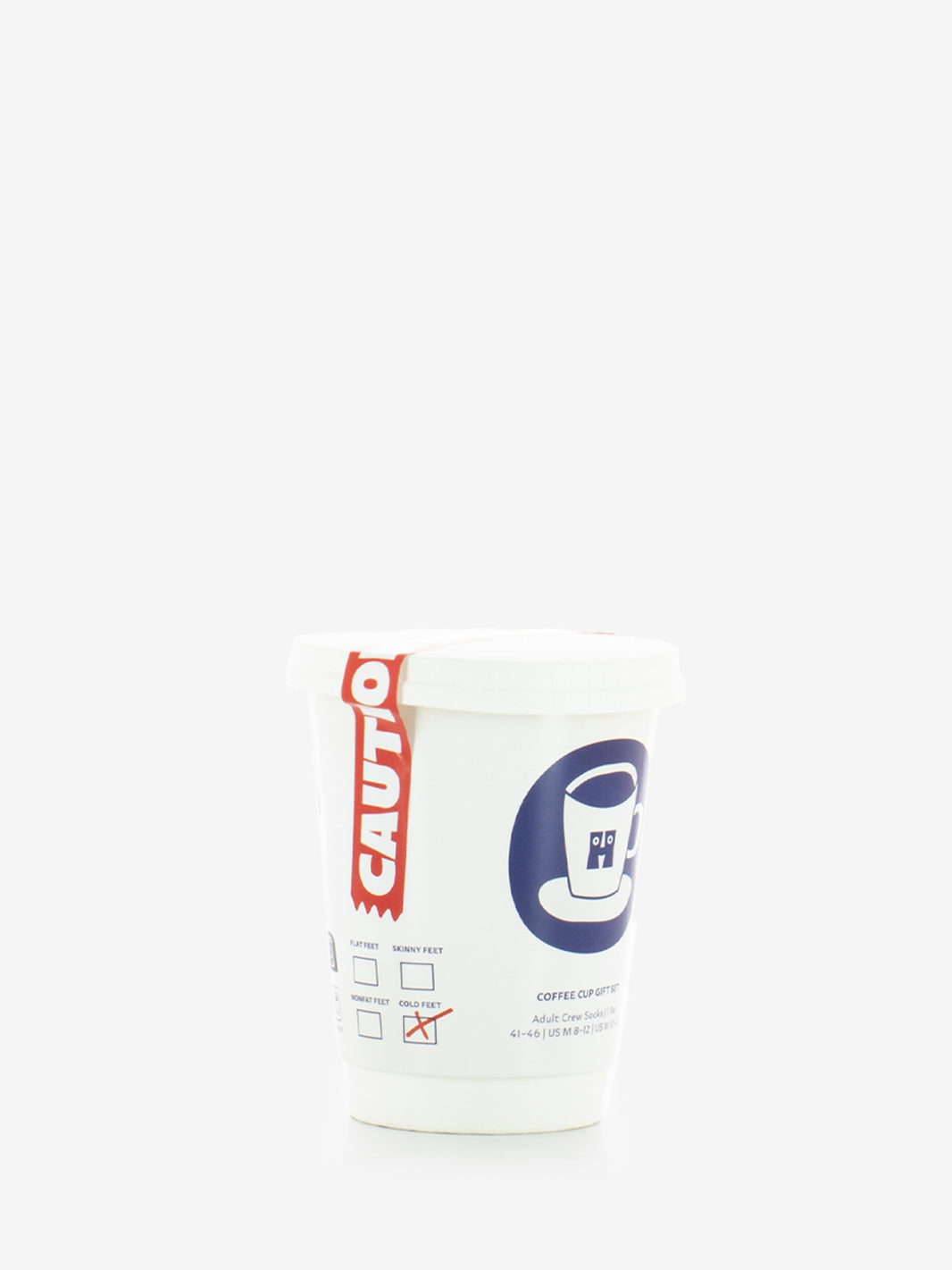 Calzini coffee cup gift set beige