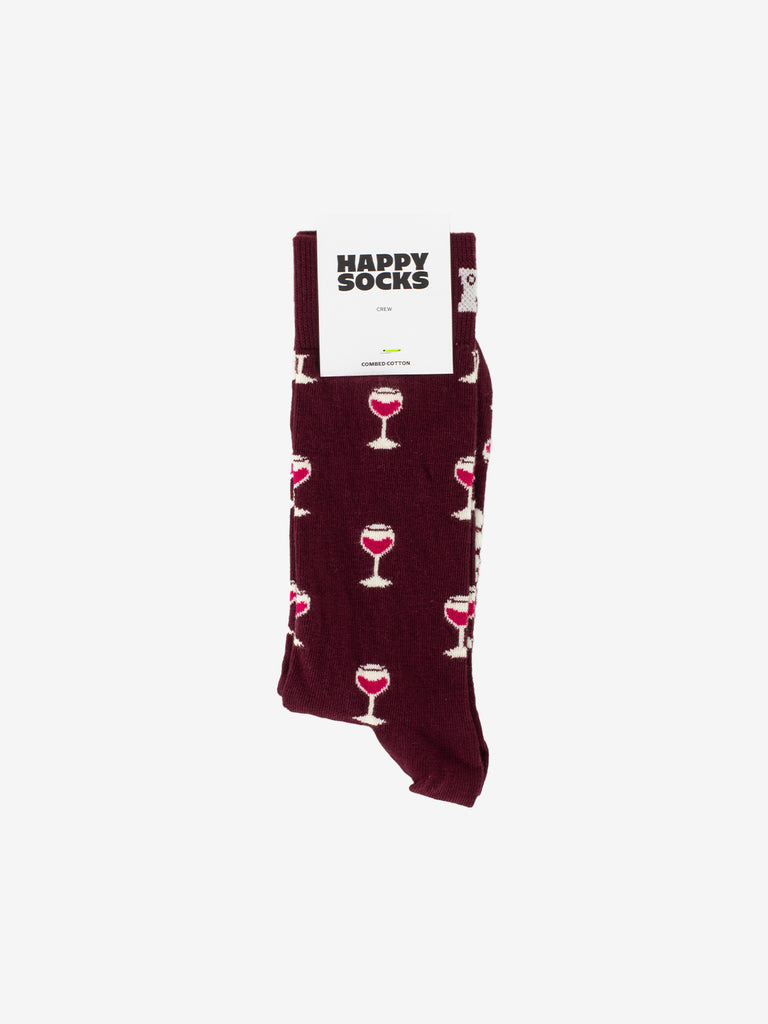 HAPPY SOCKS - Glass of wine sock dark red