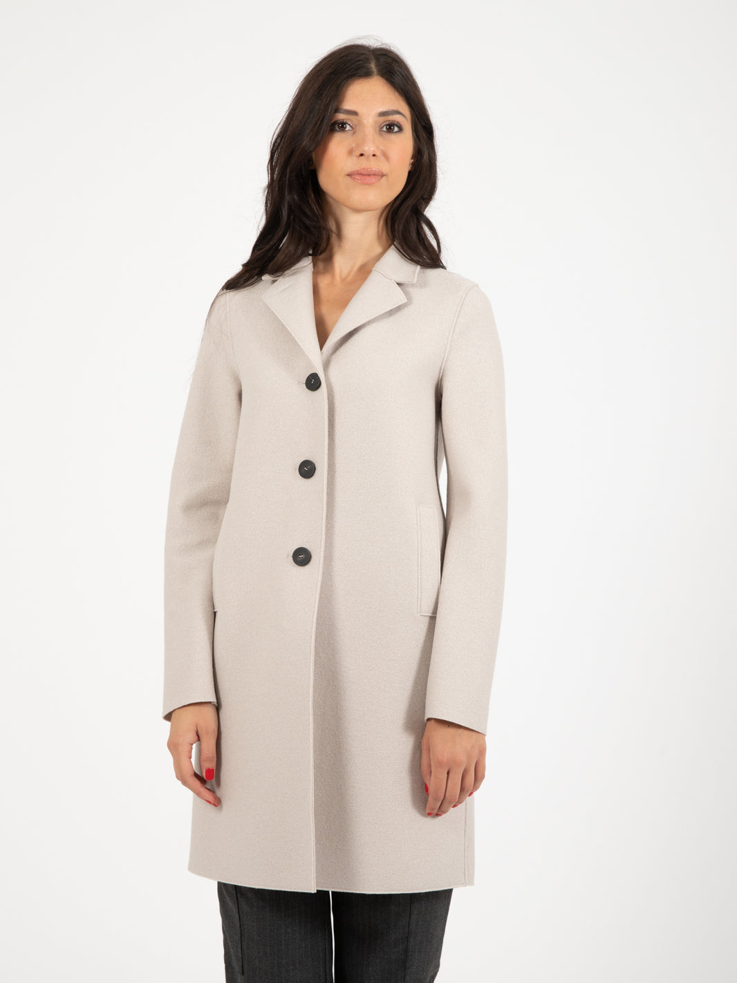Cappotto button up boxy cream