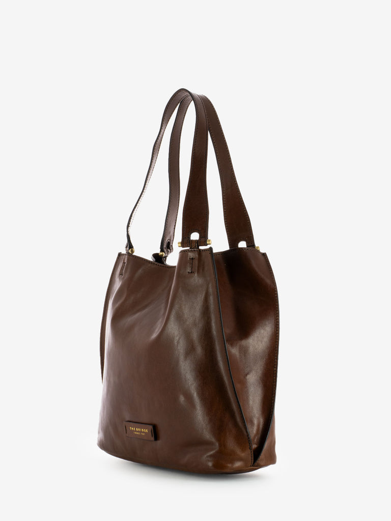 THE BRIDGE - Borsa Febe shopping marrone