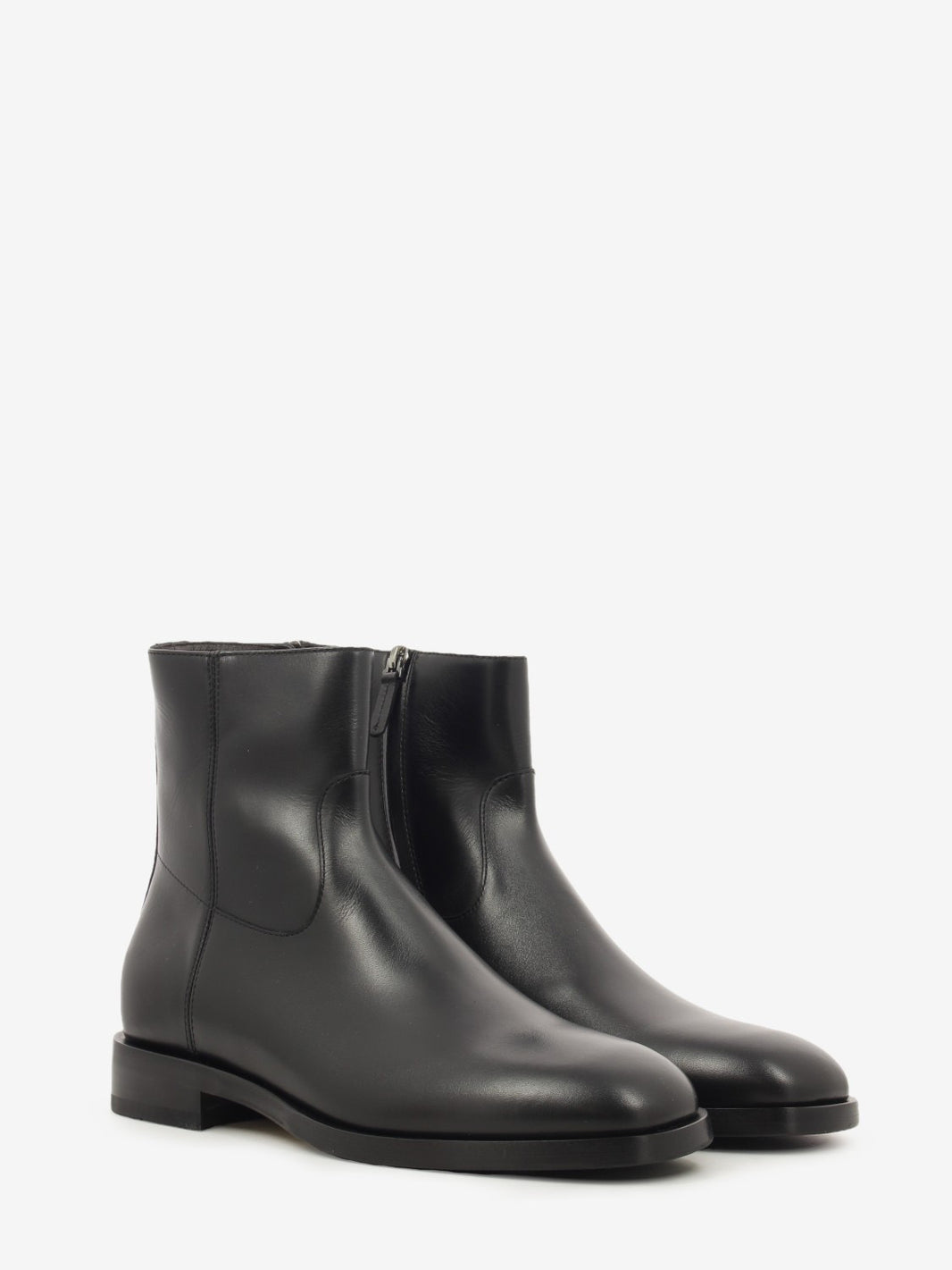 Tronchetto in pelle nero