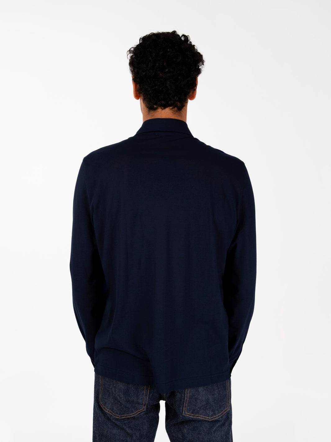 Camicia in jersey light blu