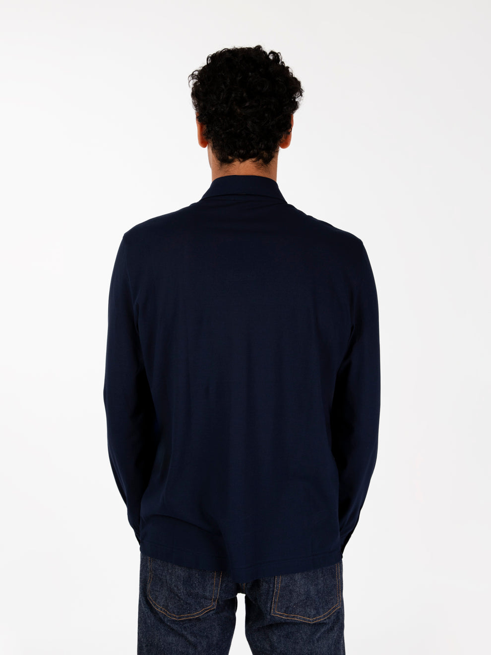 Camicia in jersey light blu