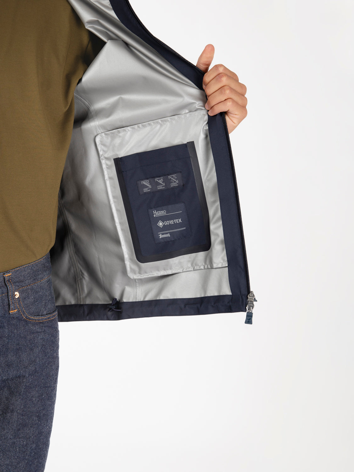 Laminar Jacket in blue goro-tex