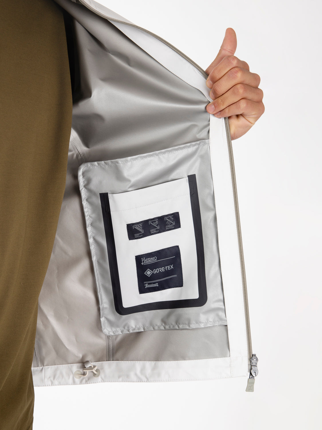 Laminar jacket in goro-tex ice