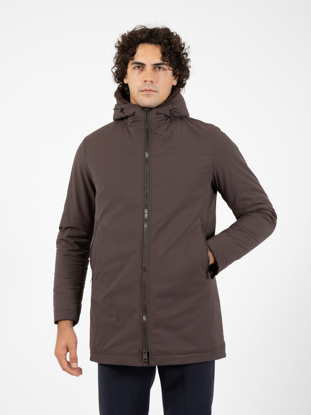 Keystone Parka with brown faux fur lining