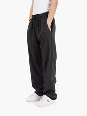HINNOMINATE - Pantaloni morbidi in lino nero