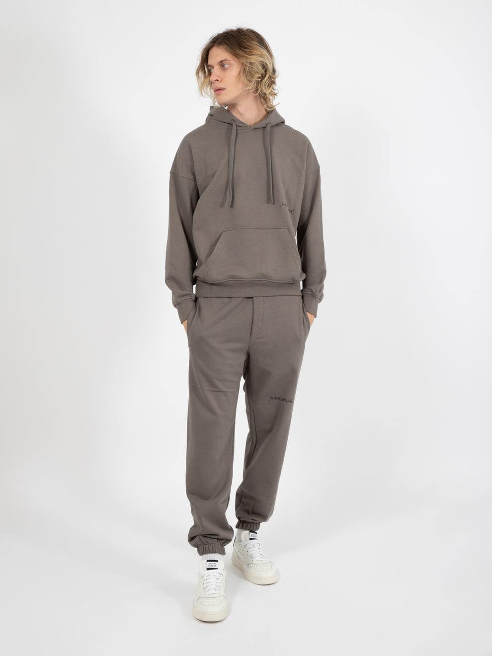 Mud Grey Long Sleeve Hoodie