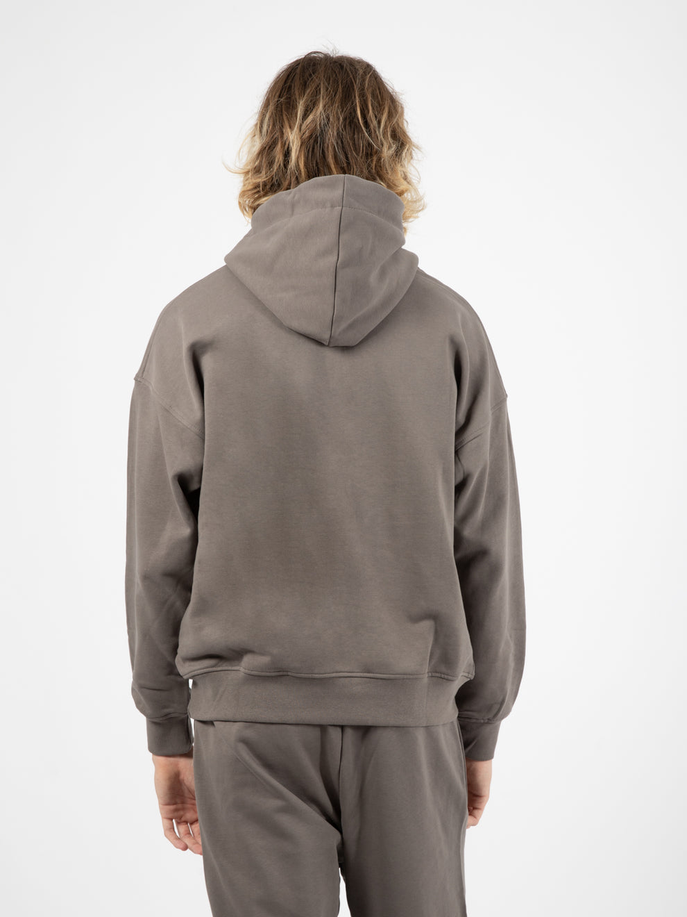 Mud Grey Long Sleeve Hoodie