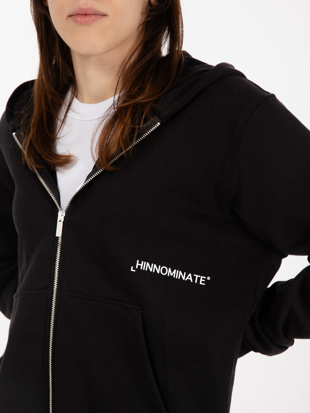 Black zip-up hoodie