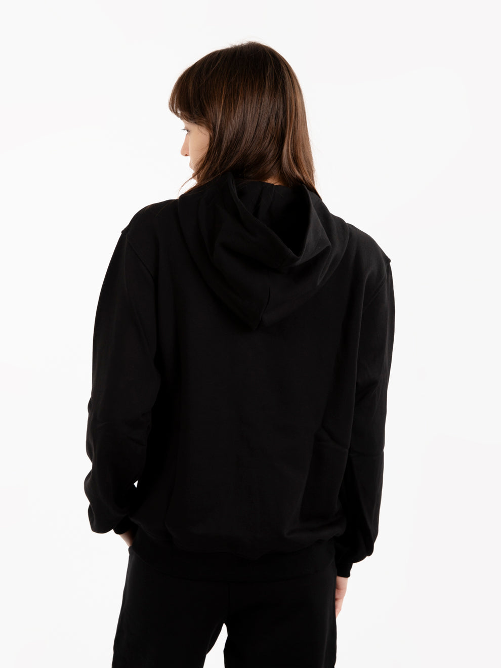 Black zip-up sweatshirt