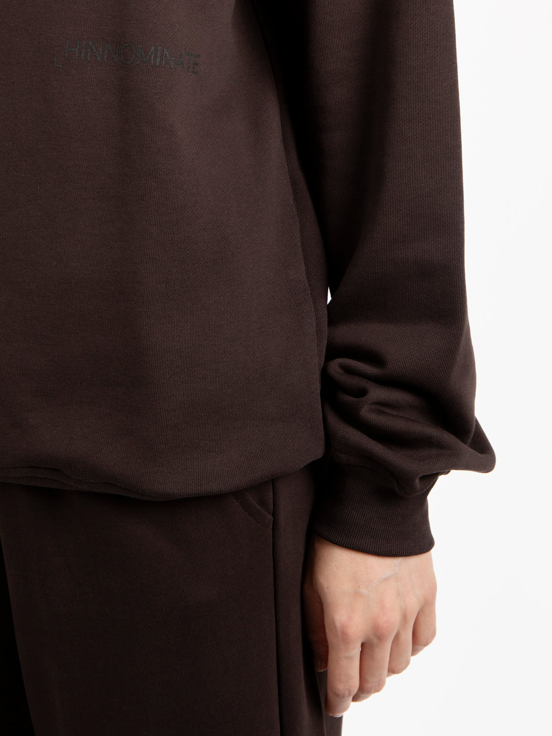Dark brown cotton sweatshirt