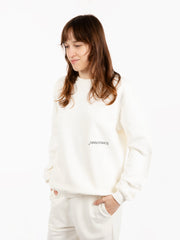 HINNOMINATE - Felpa in cotone off white