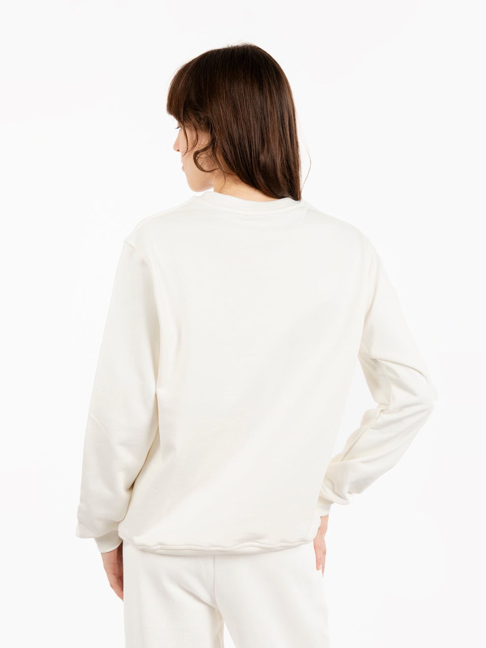 Off white cotton sweatshirt