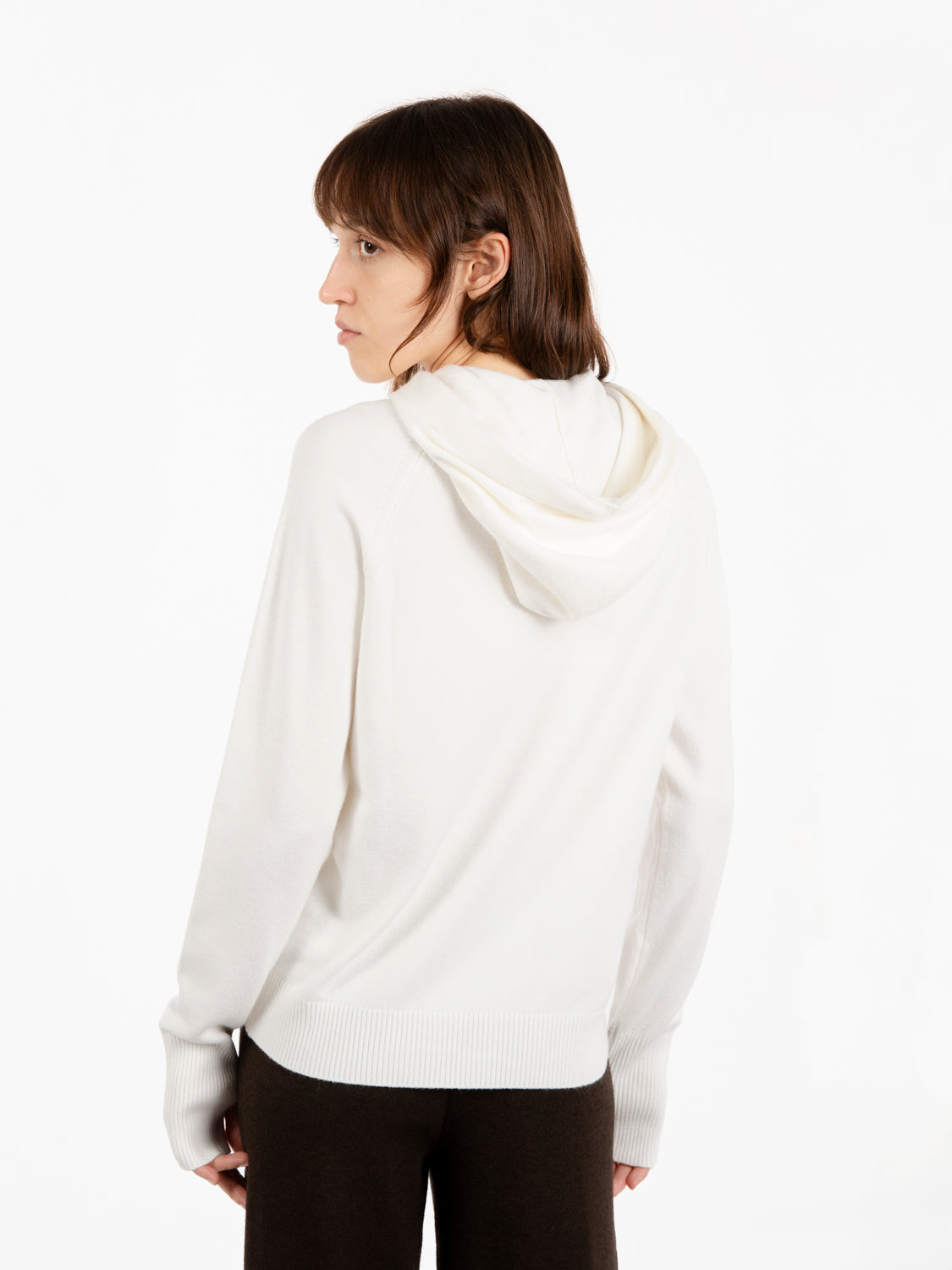 Felpa in maglia off white
