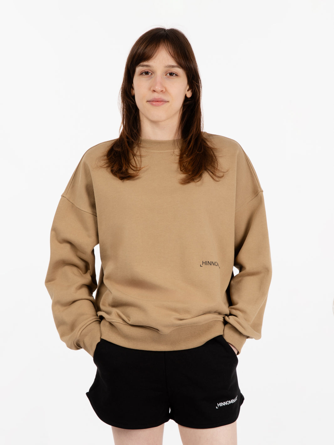 Felpa oversize girocollo cortez
