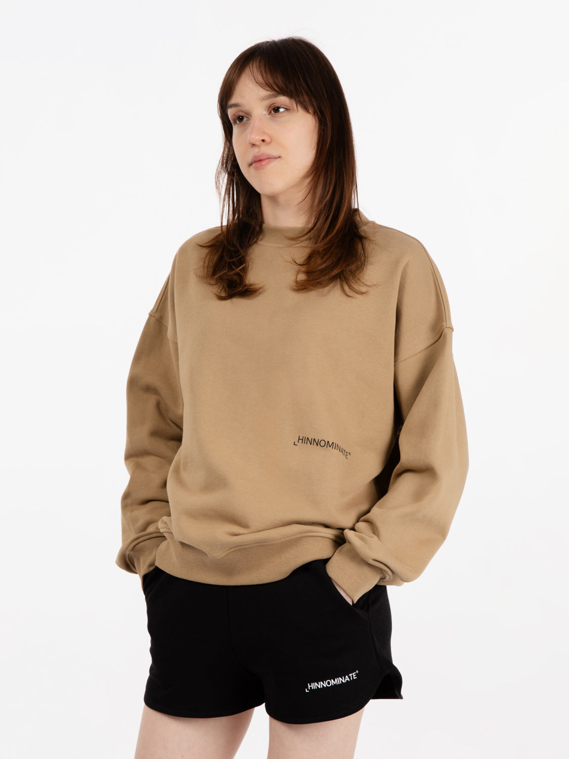 Felpa oversize girocollo cortez